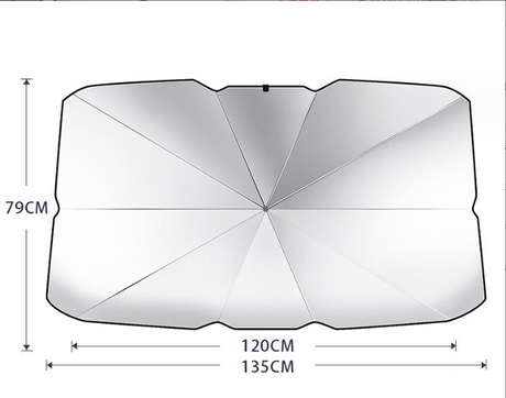 Upgraded Car Windshield Sun Shade - Anti-UV Protection