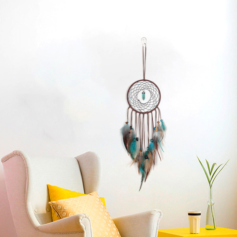 Feather Dream Catcher with LED Lights for Home Decor