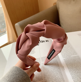 Wide Edge Cloth Hair Band for Women - Retro Style Accessory