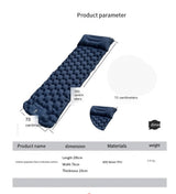 Outdoor Camping Inflatable Mattress with Strap Design