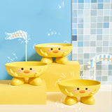Cartoon Yellow Duck Soap Box Holder for Bathroom Storage