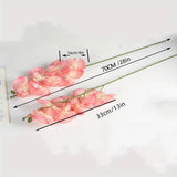 8 Heads Waterproof Artificial Orchids for Home Decor