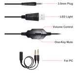 Glow Gaming Headphones - Over-Ear Design