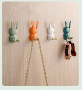 Cute Rabbit Bathroom Toothbrush Holder and Hook Storage