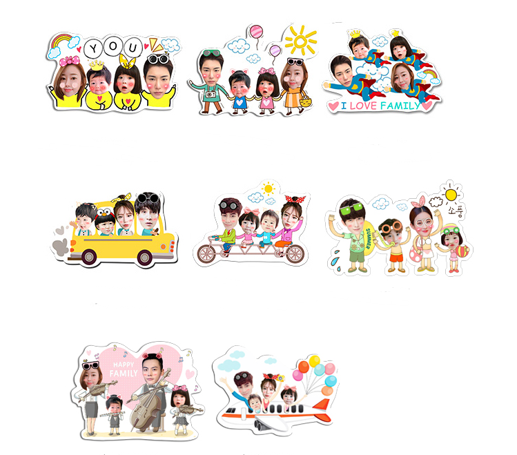 Custom Creative Car Keychain with Cute Cartoon Design