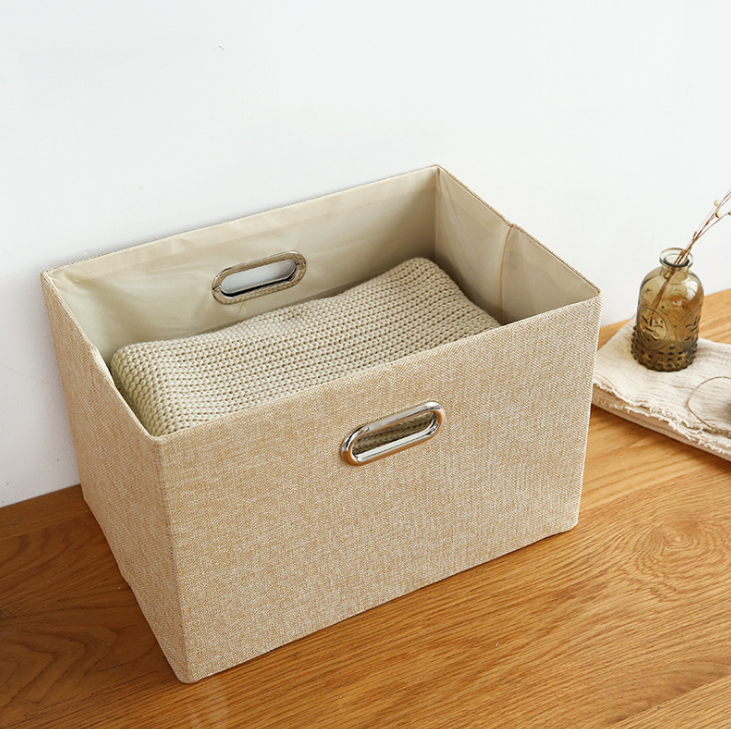 Japanese Minimalist Foldable Cotton Linen Storage Box