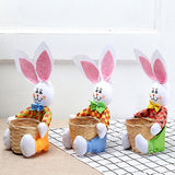 Cartoon Rabbit Design Bamboo Egg Organizer Basket