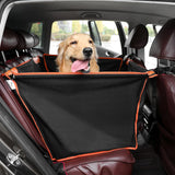 Pecute Dog Car Seat for Medium Large DogPet Car Seat Waterproof ScratchproofExtra High and Stable Foldable Car Seat for Back Seat with Pet Safety Leash