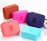 Pink Travel Pouch and Toiletry Organizer Bag Set