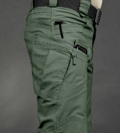 Men's Plus Size Waterproof Tactical Cargo Pants for Hiking