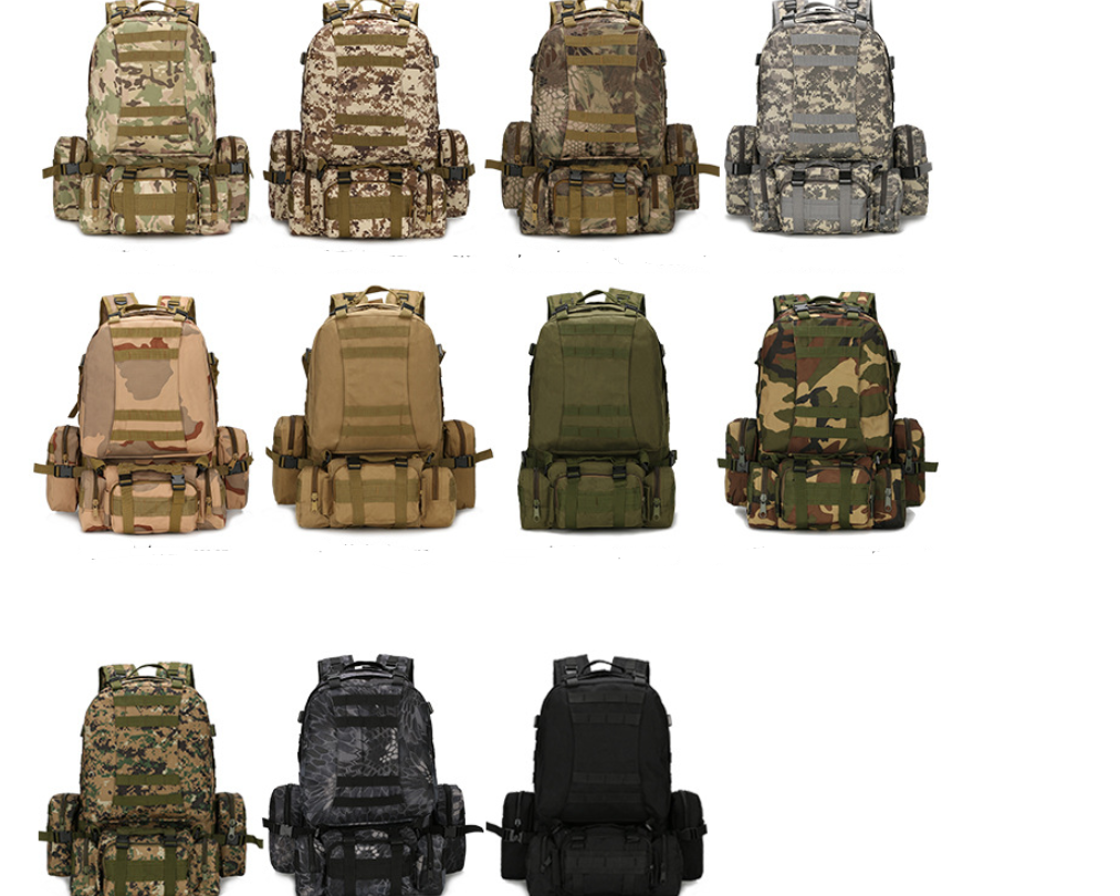 Men's Oxford Fabric Outdoor Backpack - Camouflage Hiking Bag