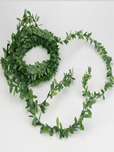 22.96ft Artificial Green Leaves Garland for Home Decor