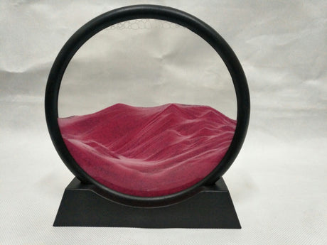 Sand Art with Round Moon Design for Home Decor