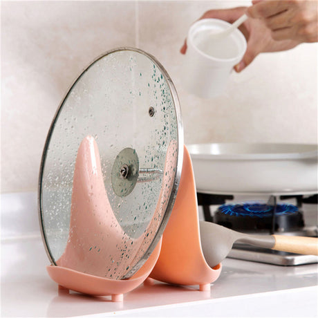 Multifunctional Kitchen Storage Rack for Utensils and Lids