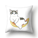 Funny Cat Pillowcases (17.32x17.32in) for Home Decor