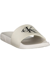 CALVIN KLEIN WOMEN'S WHITE SLIPPER FOOTWEAR