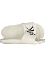 CALVIN KLEIN MEN'S WHITE SLIPPER FOOTWEAR