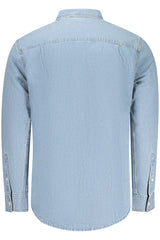 CALVIN KLEIN MEN'S LONG-SLEEVED SHIRT, BLUE