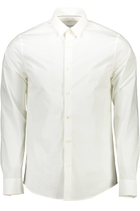 CALVIN KLEIN MEN'S WHITE LONG SLEEVE SHIRT