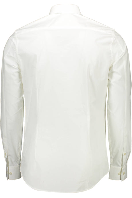 CALVIN KLEIN MEN'S WHITE LONG SLEEVE SHIRT