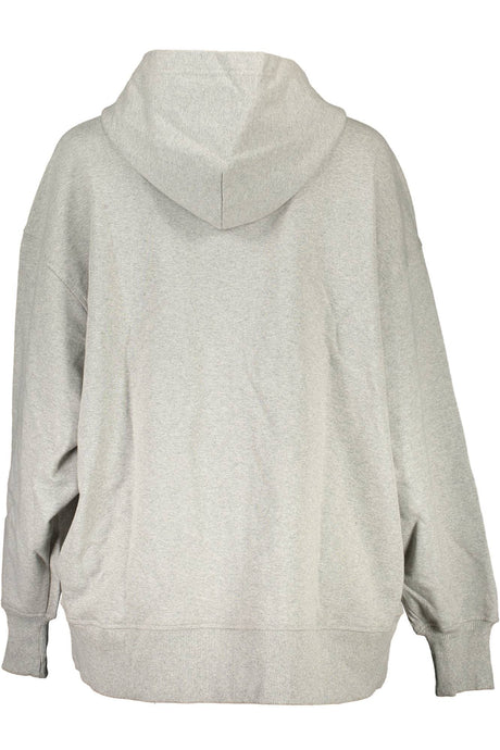 CALVIN KLEIN SWEATSHIRT WITH ZIP WOMAN GRAY