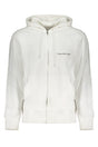 CALVIN KLEIN MEN'S WHITE ZIP SWEATSHIRT