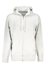 CALVIN KLEIN MEN'S GRAY ZIP SWEATSHIRT