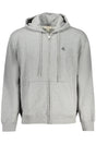 CALVIN KLEIN MEN'S ZIPPED SWEATSHIRT GREY