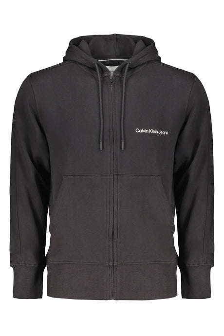 CALVIN KLEIN MEN'S BLACK ZIP SWEATSHIRT