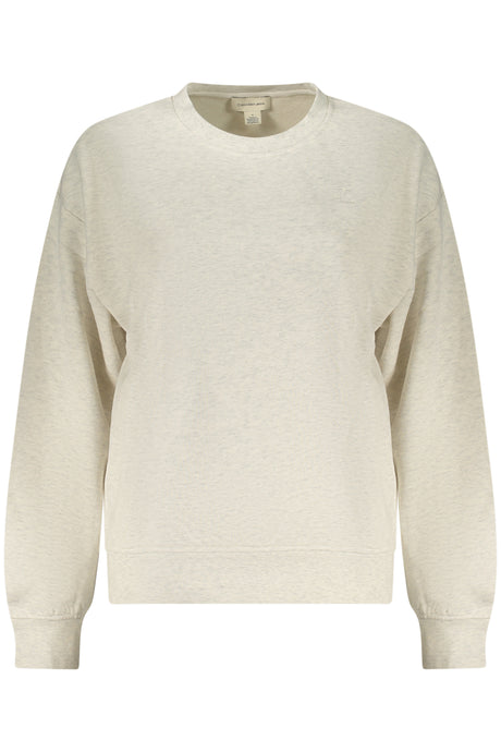 CALVIN KLEIN WOMEN'S GRAY ZIP-UP SWEATSHIRT
