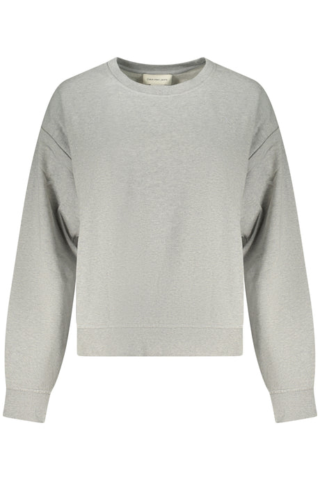 CALVIN KLEIN WOMEN'S GRAY ZIP-UP SWEATSHIRT
