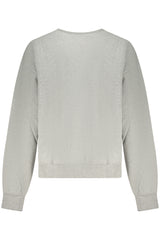 CALVIN KLEIN WOMEN'S GRAY ZIP-UP SWEATSHIRT
