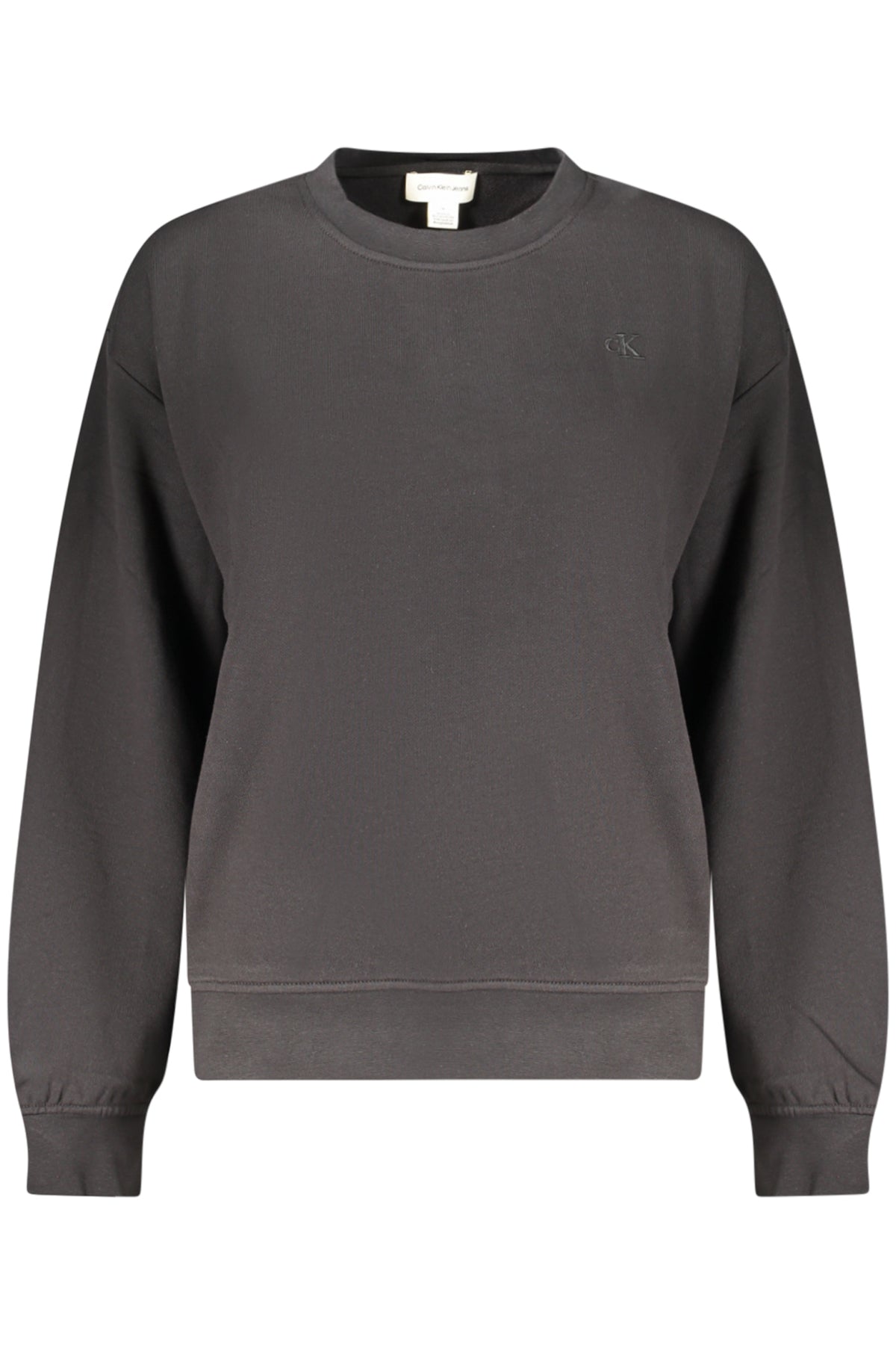 CALVIN KLEIN WOMEN'S BLACK ZIP-UP SWEATSHIRT