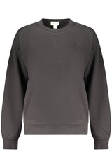 CALVIN KLEIN WOMEN'S BLACK ZIP-UP SWEATSHIRT