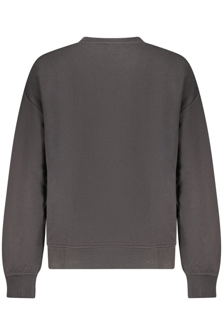 CALVIN KLEIN WOMEN'S BLACK ZIP-UP SWEATSHIRT