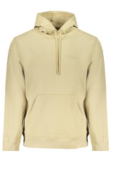 CALVIN KLEIN MEN'S BEIGE ZIPLESS SWEATSHIRT