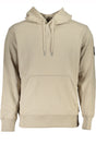 CALVIN KLEIN MEN'S BEIGE ZIPLESS SWEATSHIRT
