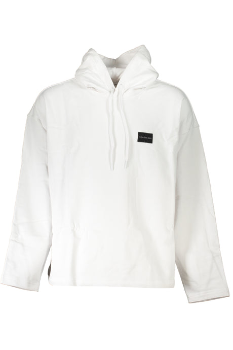 CALVIN KLEIN MEN'S WHITE ZIPLESS SWEATSHIRT