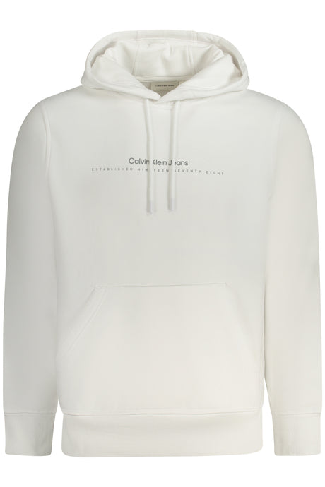 CALVIN KLEIN MEN'S ZIP-UP SWEATSHIRT WHITE