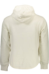 CALVIN KLEIN WHITE MEN'S SWEATSHIRT WITHOUT ZIP