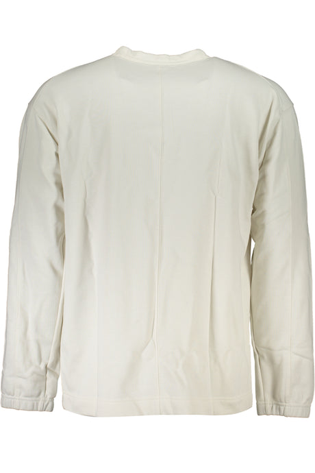 CALVIN KLEIN MEN'S WHITE ZIPLESS SWEATSHIRT