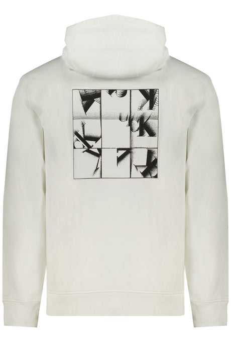 CALVIN KLEIN MEN'S WHITE ZIPLESS SWEATSHIRT