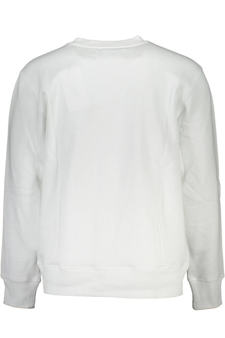CALVIN KLEIN MEN'S WHITE ZIPLESS SWEATSHIRT