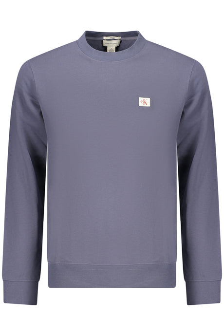 CALVIN KLEIN MEN'S BLUE ZIP-UP SWEATSHIRT