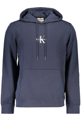 CALVIN KLEIN MEN'S BLUE ZIP-UP SWEATSHIRT