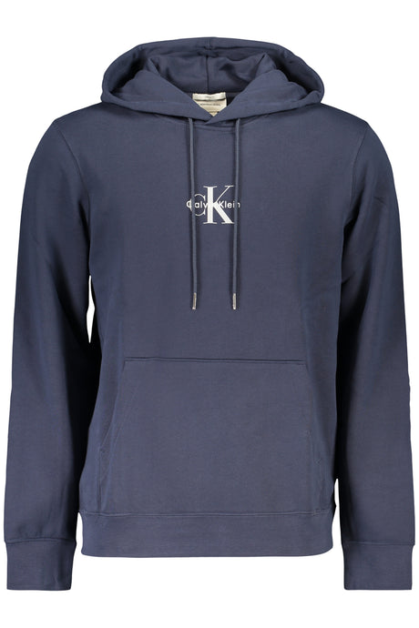 CALVIN KLEIN MEN'S BLUE ZIP-UP SWEATSHIRT