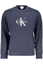 CALVIN KLEIN MEN'S BLUE ZIP-UP SWEATSHIRT