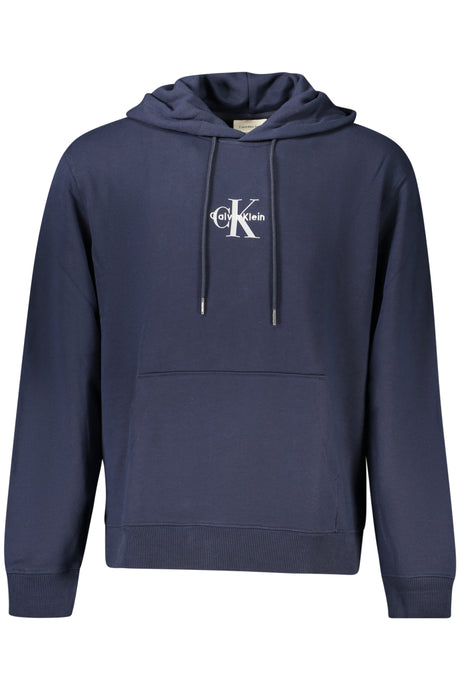 CALVIN KLEIN MEN'S BLUE ZIP-UP SWEATSHIRT