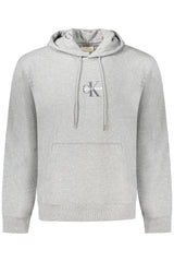 CALVIN KLEIN MEN'S GRAY ZIP-UP SWEATSHIRT
