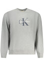 CALVIN KLEIN MEN'S GRAY ZIP-UP SWEATSHIRT